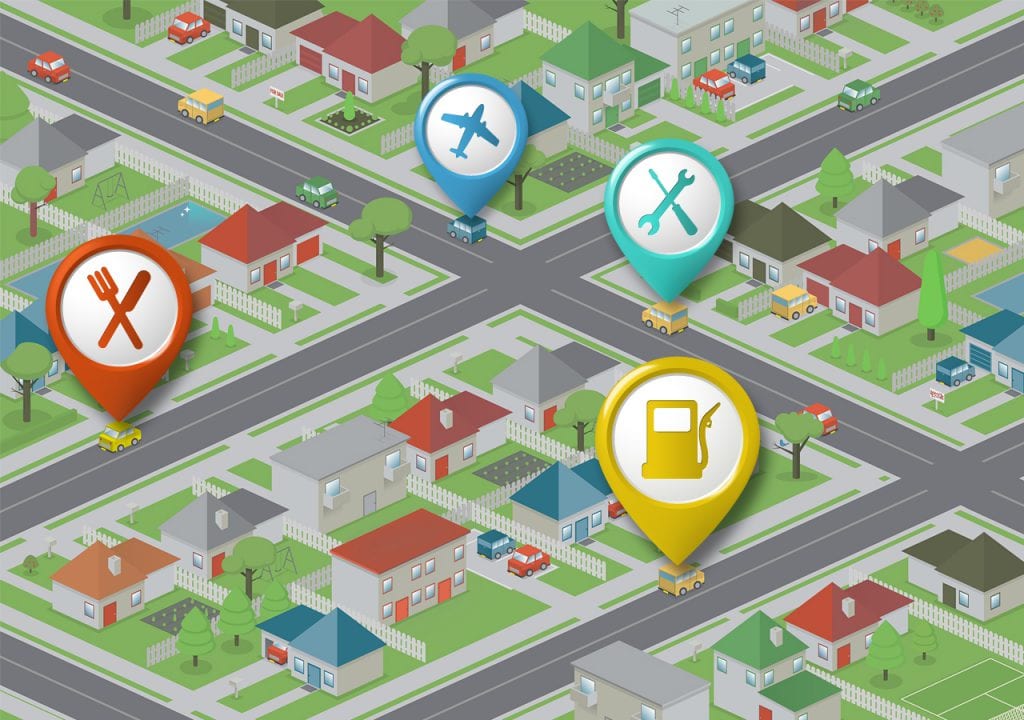 How to use the location service on an iPhone
