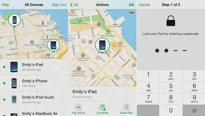 Way 2: Track the stolen iPhone using Find My iPhone