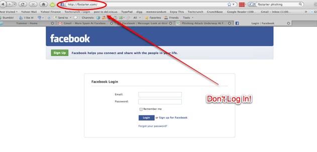 Facebook Phishing Page