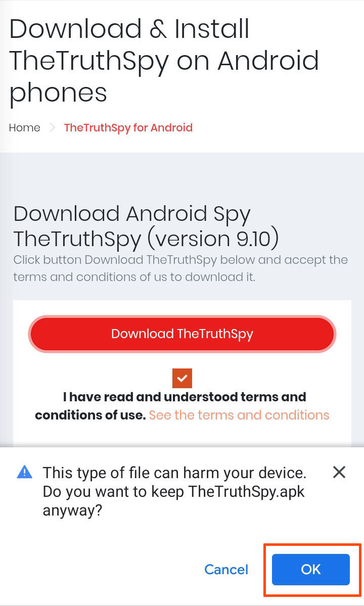 Download TheTruthSpy APK File